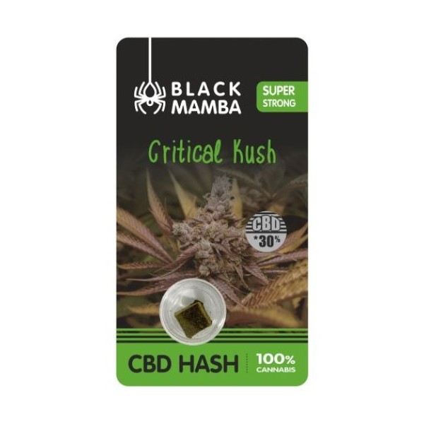 BLACK MAMBA - CBD Hash 30% | Critical Kush 1gr